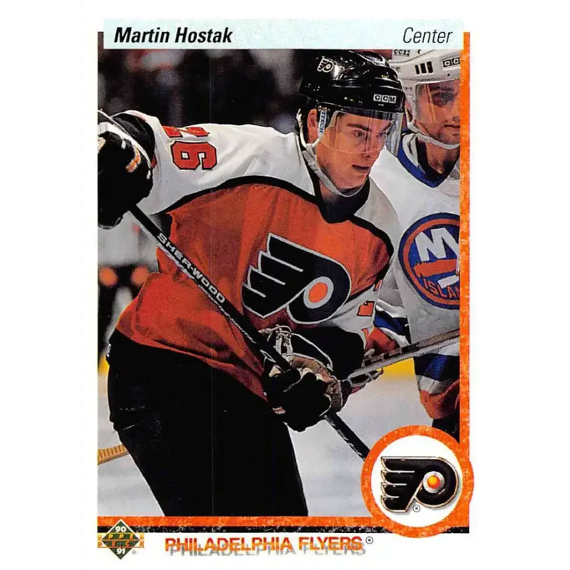 1990-91 Upper Deck #542 Martin Hostak NM-MT Philadelphia Flyers Hockey Card - Hockey Card Single