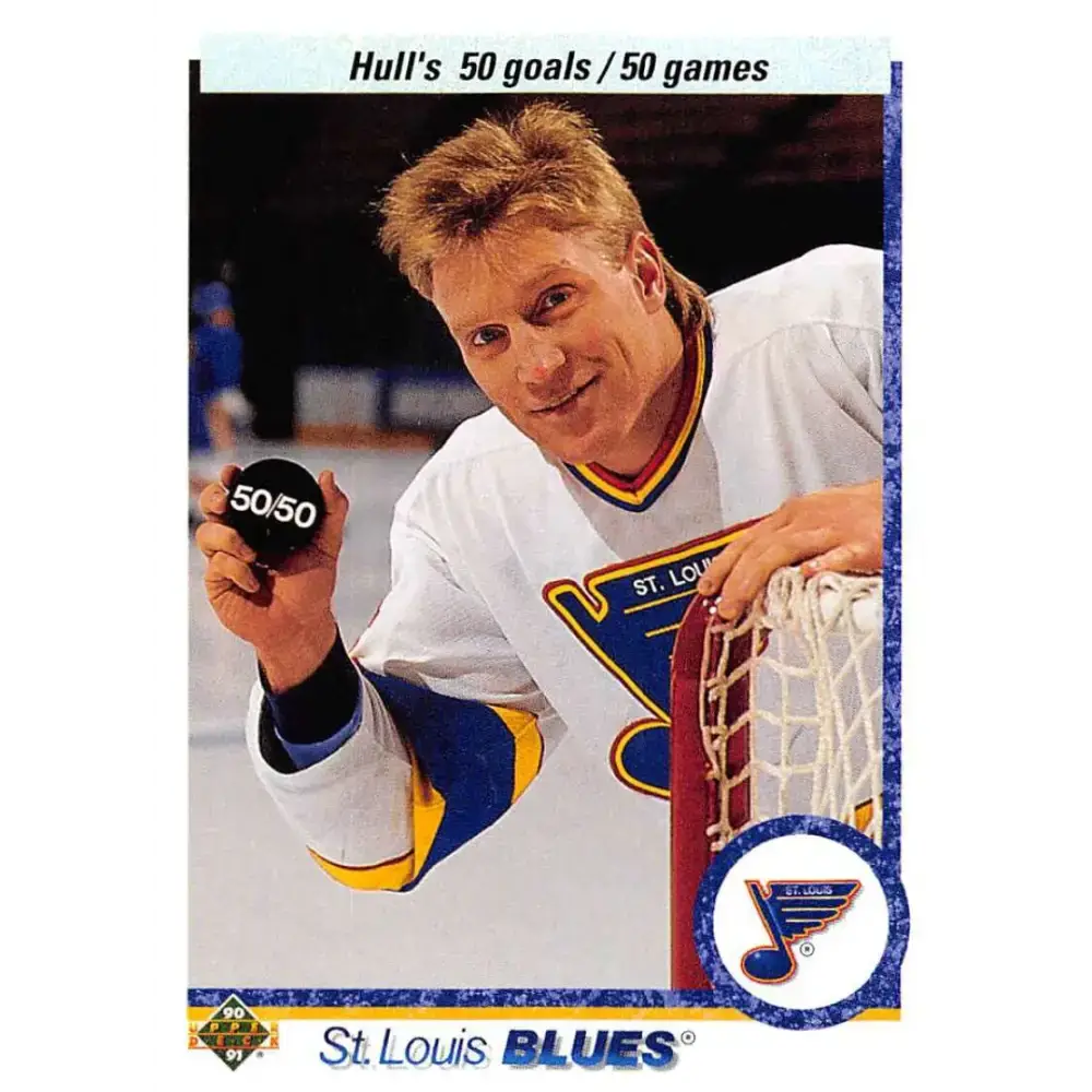 1990-91 Upper Deck #546 Brett Hull NM-MT Hockey Card - Hockey Card Single
