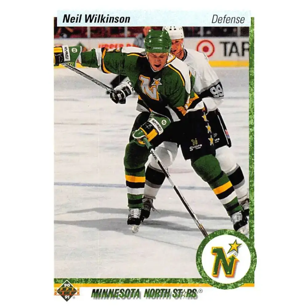 1990-91 Upper Deck #547 Neil Wilkinson NM-MT RC Rookie Minnesota North Stars Hockey Card - Hockey Card Single