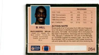 1990 Action Packed #264 Bruce Hill - Football Card Single