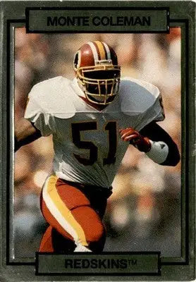 1990 Action Packed #272 Monte Coleman - Football Card Single