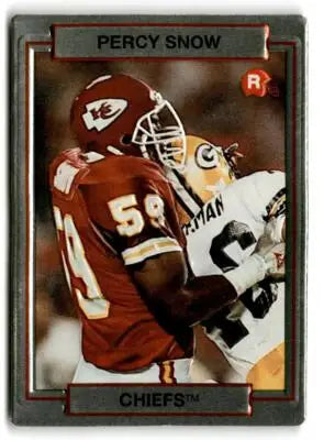 1990 Action Packed Rookie/Update #26 Percy Snow - Football Card Single