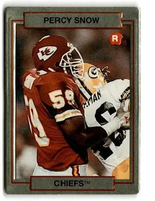 1990 Action Packed Rookie/Update #26 Percy Snow - Football Card Single