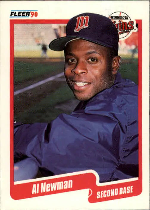 1990 Al Newman Fleer Baseball Card #382 - Baseball Card Single