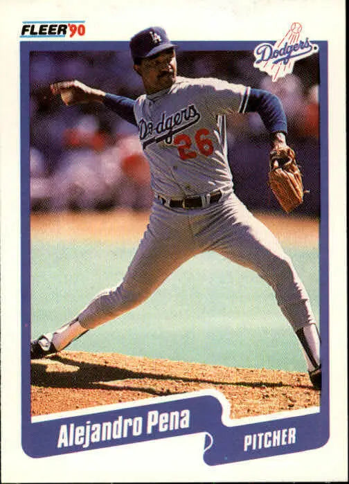 1990 Alejandro Pena Fleer Baseball Card #405 - Baseball Card Single