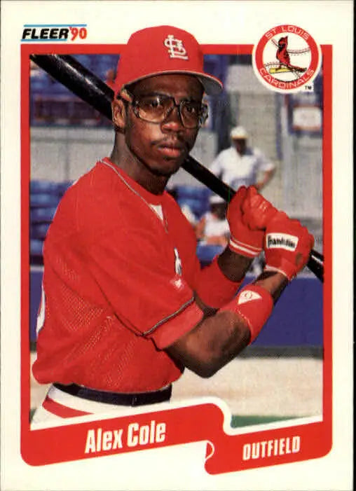1990 Alex Cole RC Fleer Baseball Card #244 - Baseball Card Single