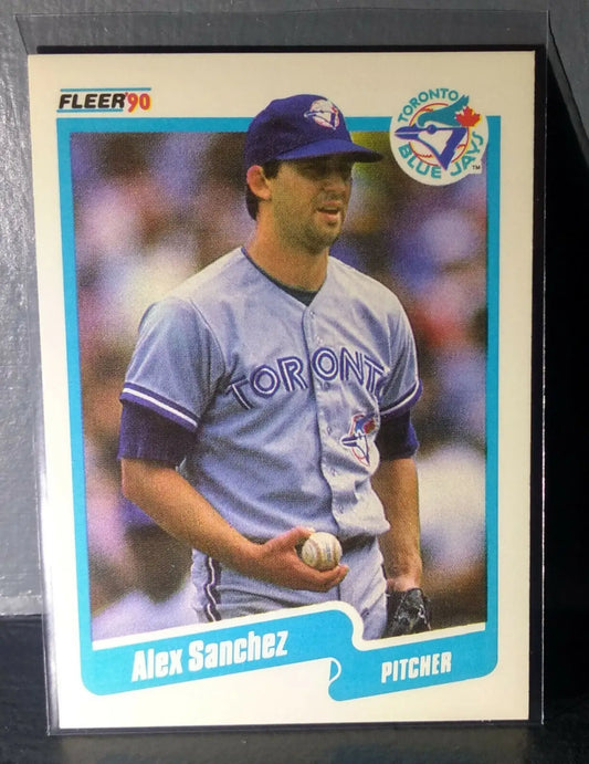 1990 Alex Sanchez Fleer Baseball Card #92 - Baseball Card Single
