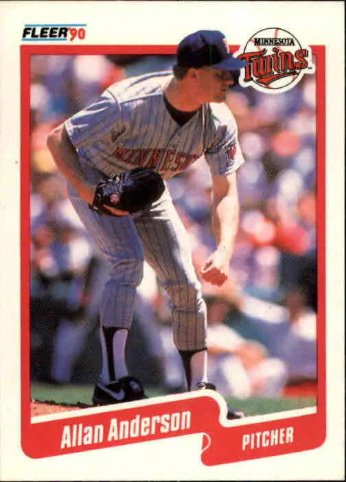 1990 Allan Anderson Fleer Baseball Card #366 - Baseball Card Single