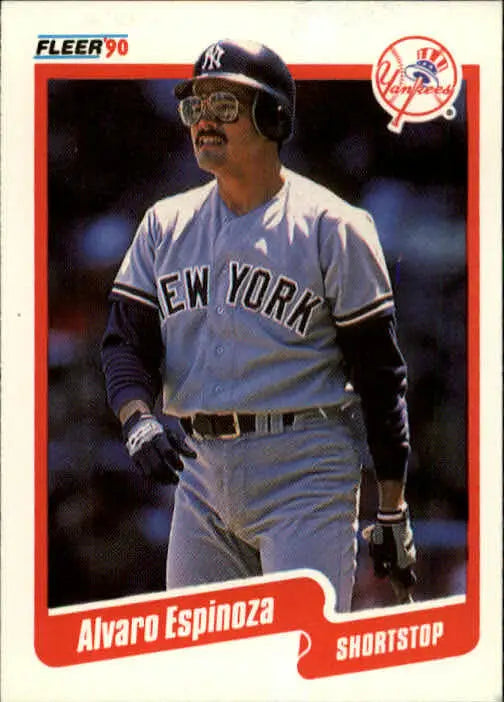 1990 Alvaro Espinoza Fleer Baseball Card #441 - Baseball Card Single