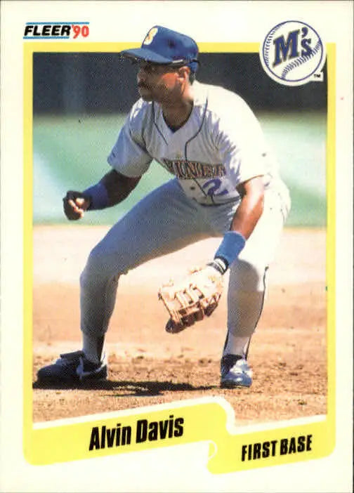 1990 Alvin Davis Fleer Baseball Card #512 - Baseball Card Single