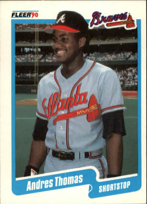 1990 Andres Thomas Fleer Baseball Card #597 - Baseball Card Single