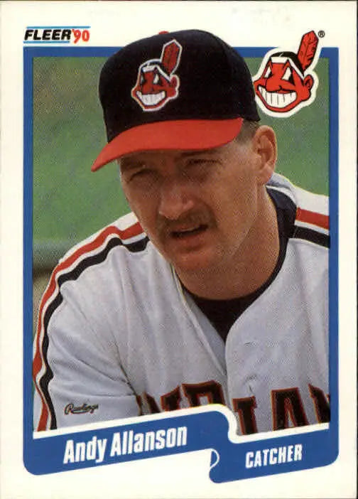 1990 Andy Allanson Fleer Baseball Card #483 - Baseball Card Single