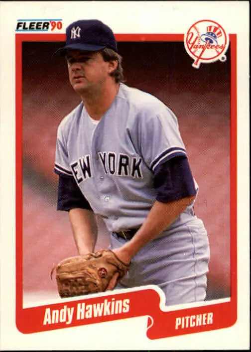 1990 Andy Hawkins Fleer Baseball Card #445 - Baseball Card Single