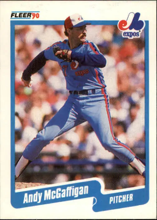 1990 Andy McGaffigan Fleer Baseball Card #355 - Baseball Card Single