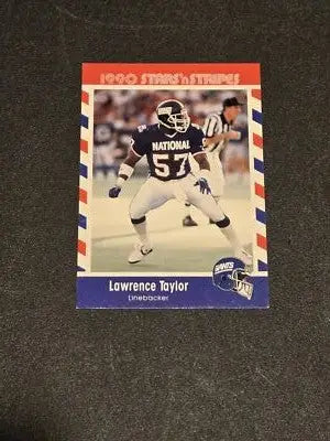 1990 Asher Candy Stars ’n Stripes #60 Lawrence Taylor - Football Card Single