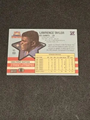 1990 Asher Candy Stars ’n Stripes #60 Lawrence Taylor - Football Card Single