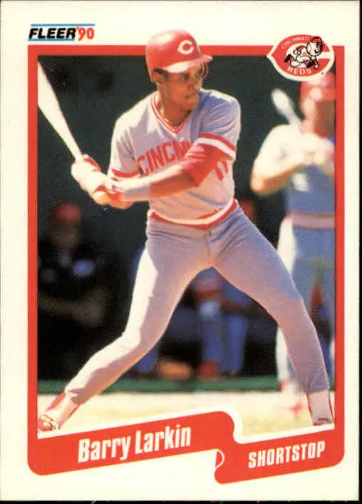 1990 Barry Larkin Fleer Baseball Card #423 - Baseball Card Single