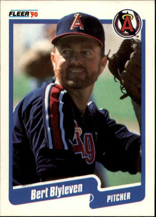 1990 Bert Blyleven Fleer Baseball Card #128 - Baseball Card Single