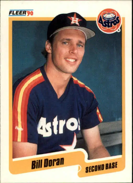 1990 Bill Doran Fleer Baseball Card #230 - Baseball Card Single