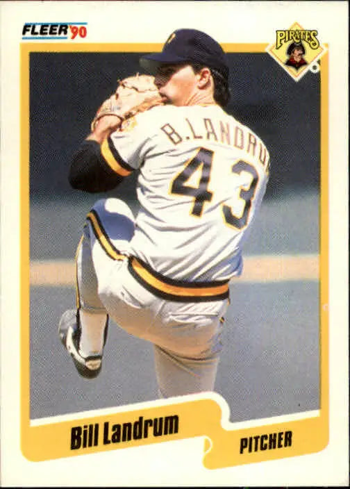 1990 Bill Landrum Fleer Baseball Card #472 - Baseball Card Single