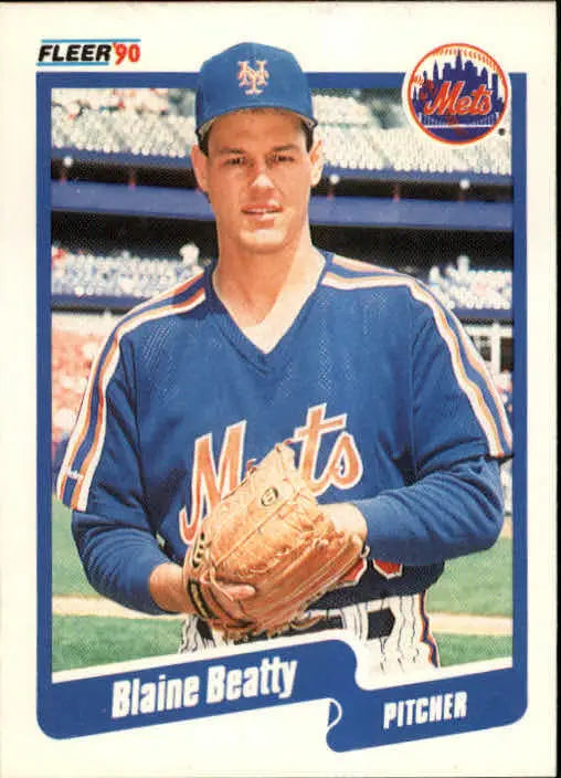 1990 Blaine Beatty Fleer Baseball Card #197 - Baseball Card Single