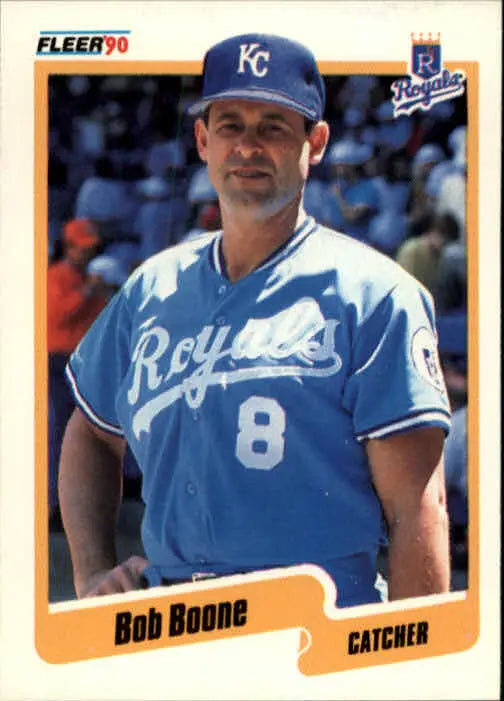 1990 Bob Boone Fleer Baseball Card #102 - Baseball Card Single
