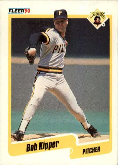 1990 Bob Kipper Fleer Baseball Card #470 - Baseball Card Single