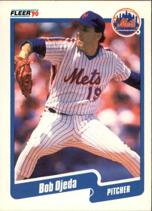 1990 Bob Ojeda Fleer Baseball Card #214 - Baseball Card Single