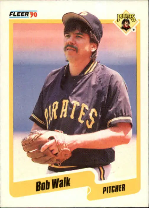 1990 Bob Walk Fleer Baseball Card #482 - Baseball Card Single