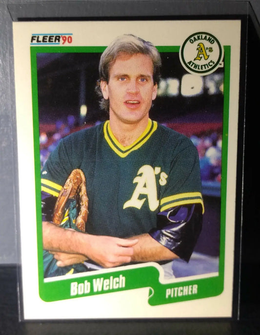 1990 Bob Welch Fleer Baseball Card #23 - Baseball Card Single