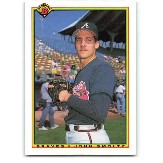 1990 Bowman #10 John Smoltz NM-MT Atlanta Braves Baseball Card