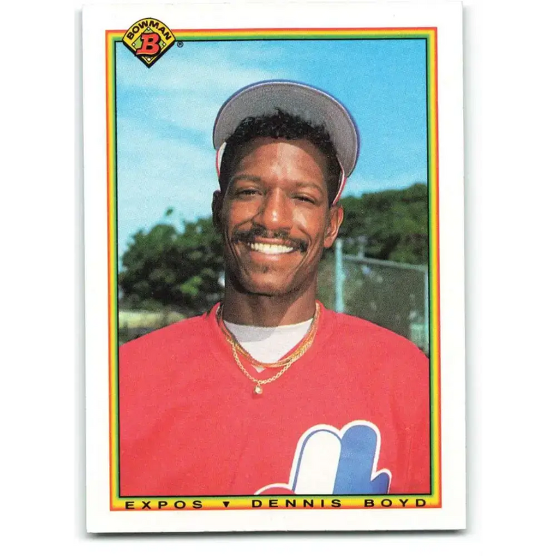 1990 Bowman #102 Oil Can Boyd NM-MT Montreal Expos Baseball Card - Baseball Card Single