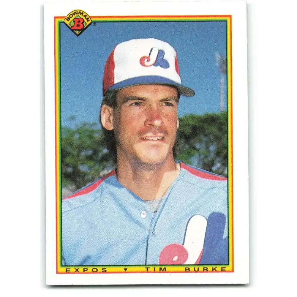 1990 Bowman #103 Tim Burke NM-MT Montreal Expos Baseball Card - Baseball Card Single