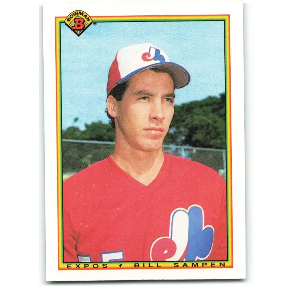 1990 Bowman #104 Bill Sampen NM-MT RC Rookie Montreal Expos Baseball Card - Baseball Card Single