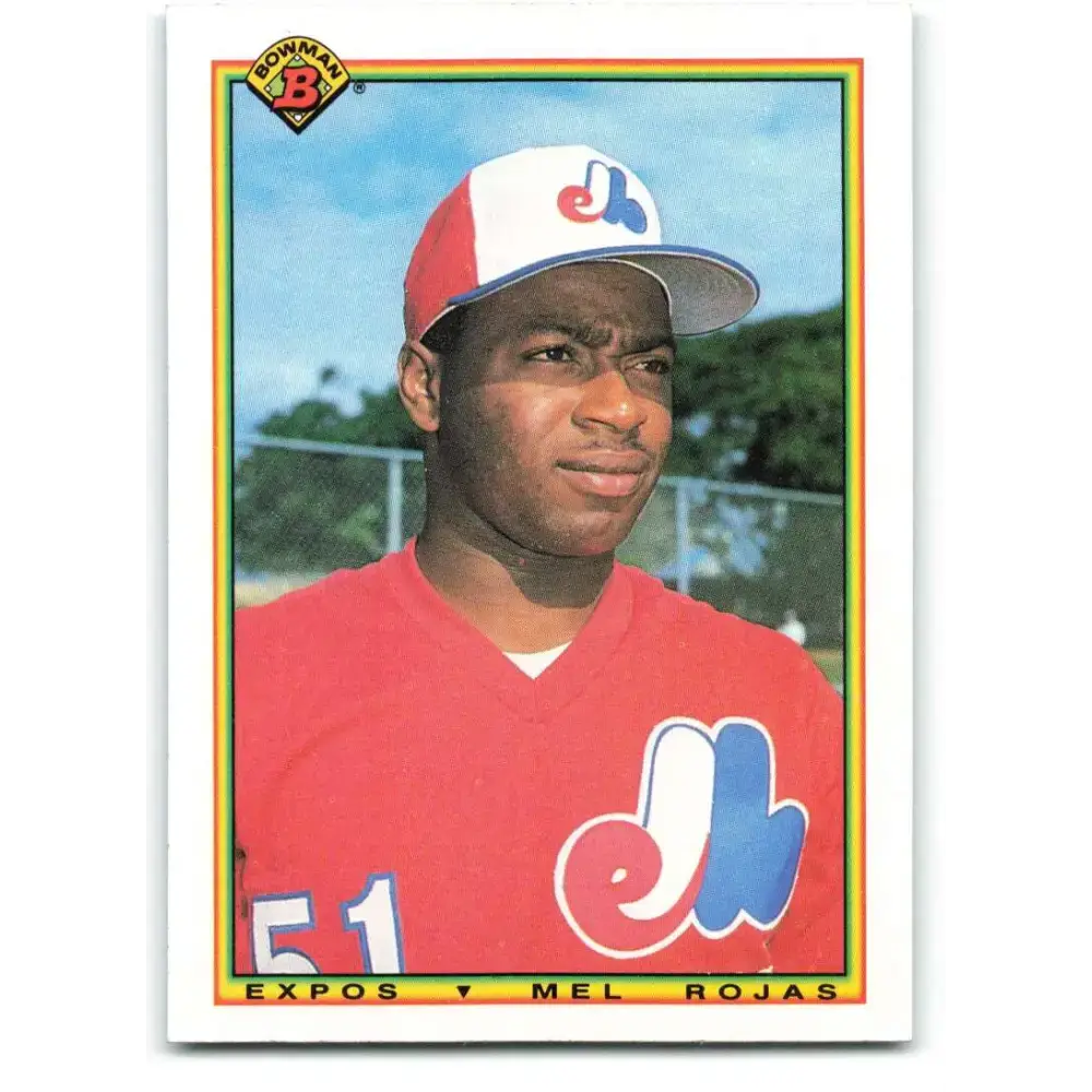 1990 Bowman #108 Mel Rojas NM-MT RC Rookie Montreal Expos Baseball Card - Baseball Card Single