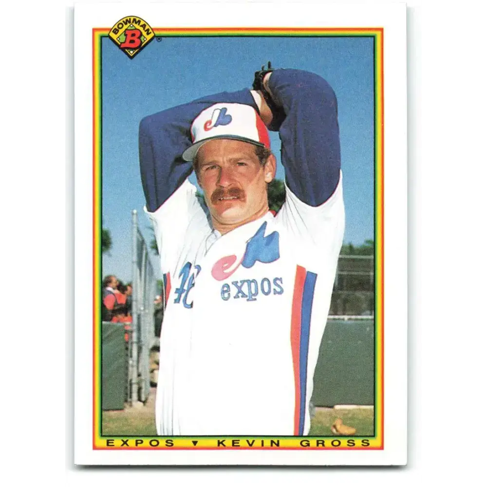 1990 Bowman #109 Kevin Gross NM-MT Montreal Expos Baseball Card - Baseball Card Single