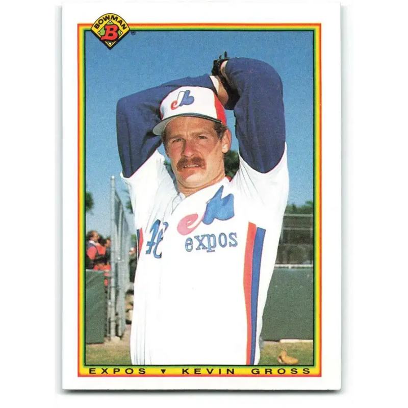 1990 Bowman #109 Kevin Gross NM-MT Montreal Expos Baseball Card - Baseball Card Single