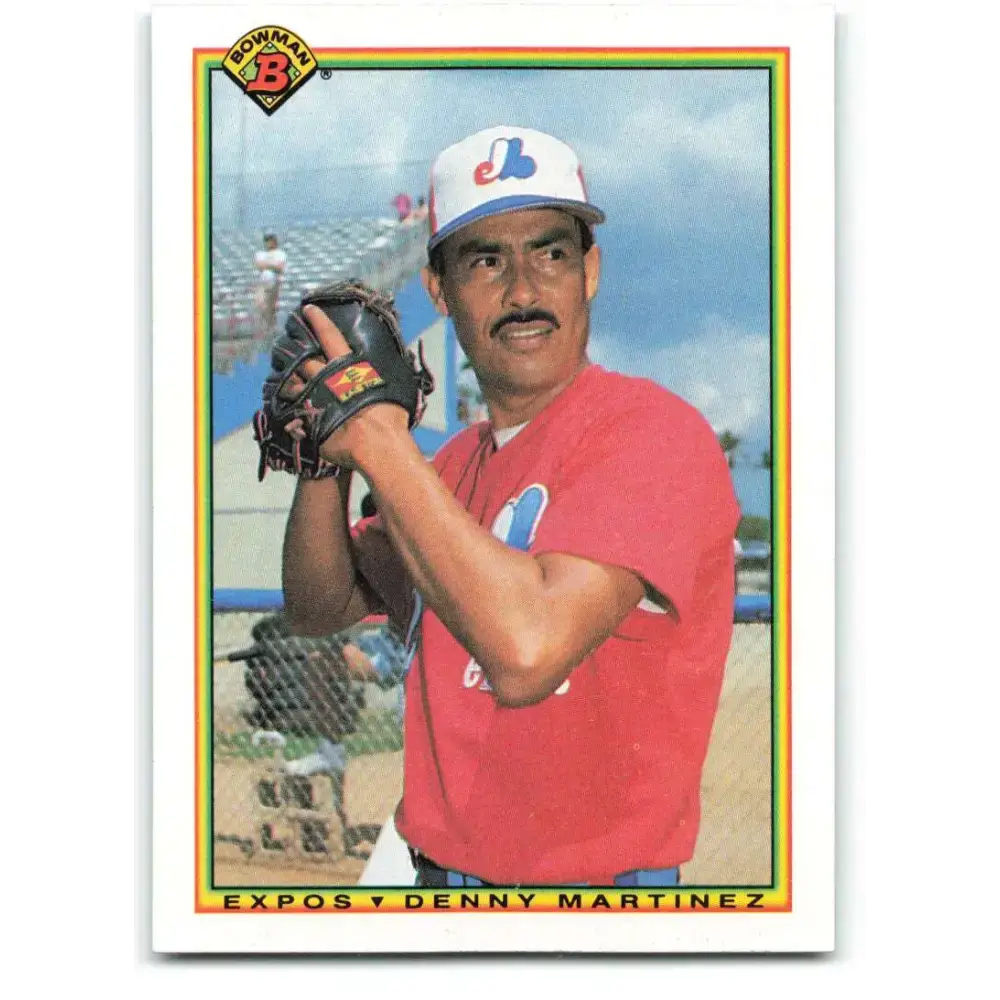 1990 Bowman #111 Dennis Martinez NM-MT Montreal Expos Baseball Card - Baseball Card Single
