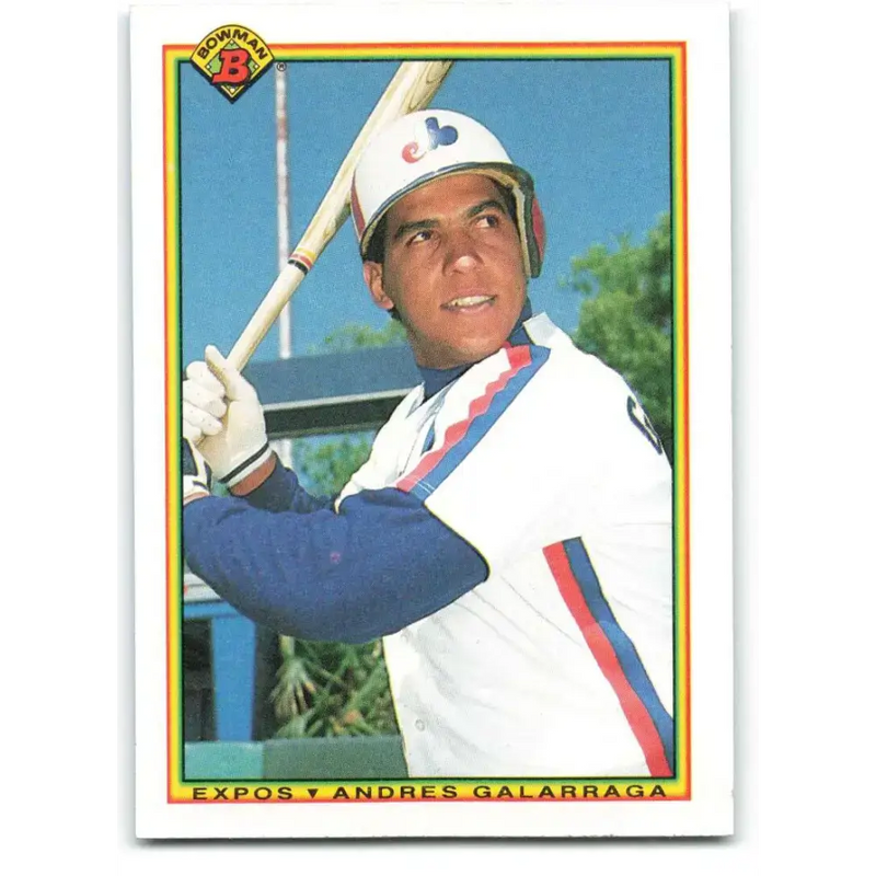 1990 Bowman #113 Andres Galarraga NM-MT Montreal Expos Baseball Card - Baseball Card Single