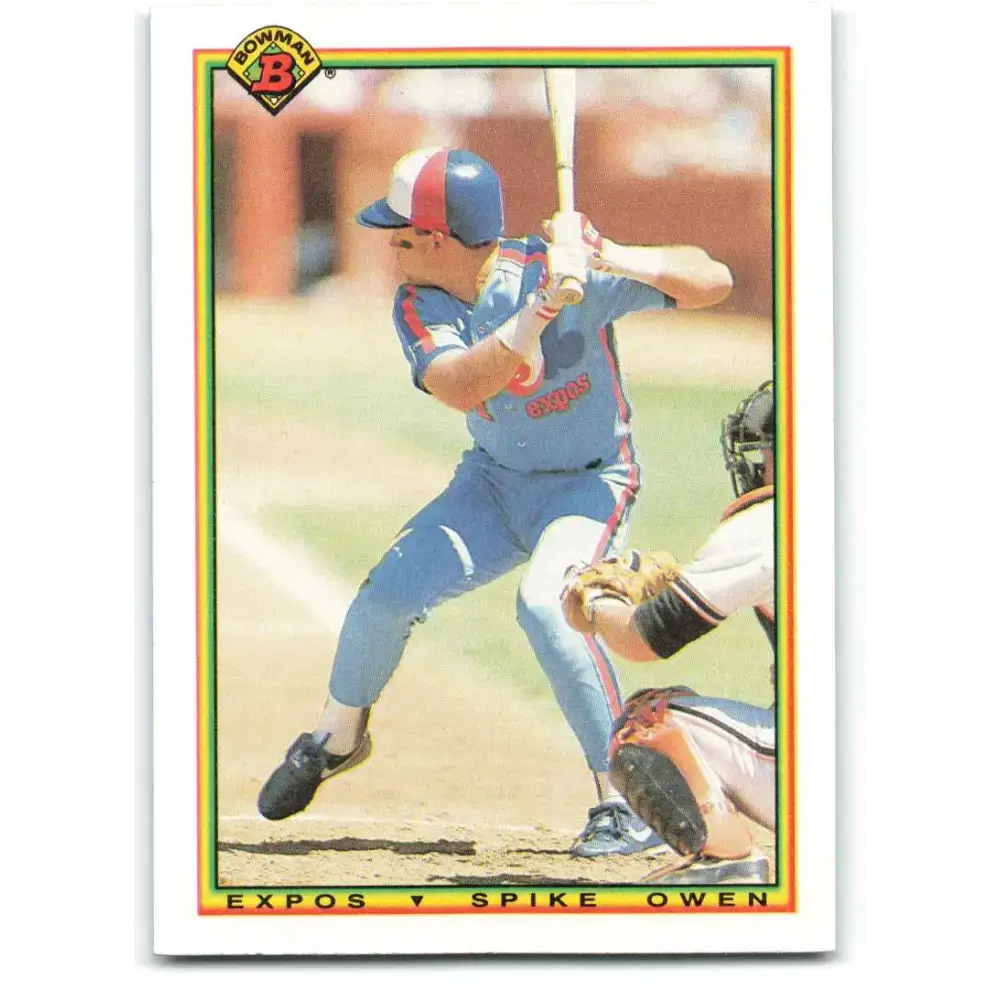 1990 Bowman #116 Spike Owen NM-MT Montreal Expos Baseball Card