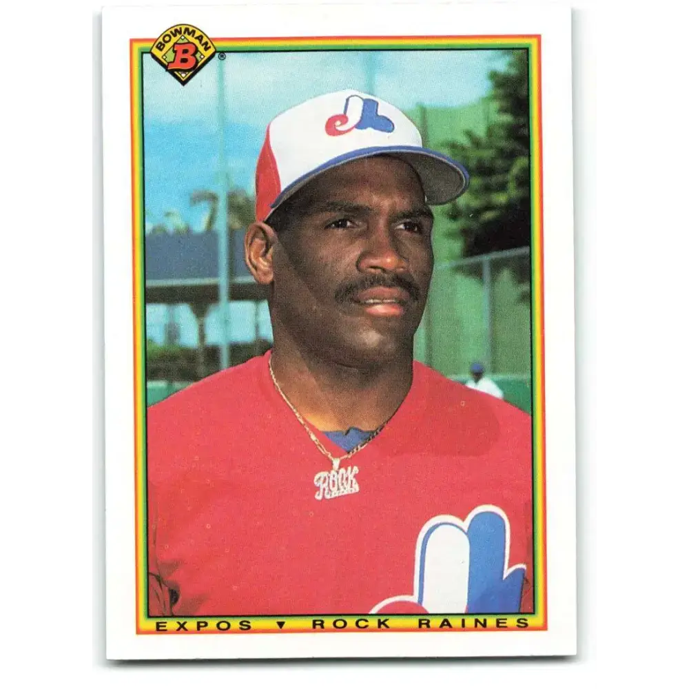 1990 Bowman #118 Tim Raines NM-MT Montreal Expos Baseball Card - Baseball Card Single