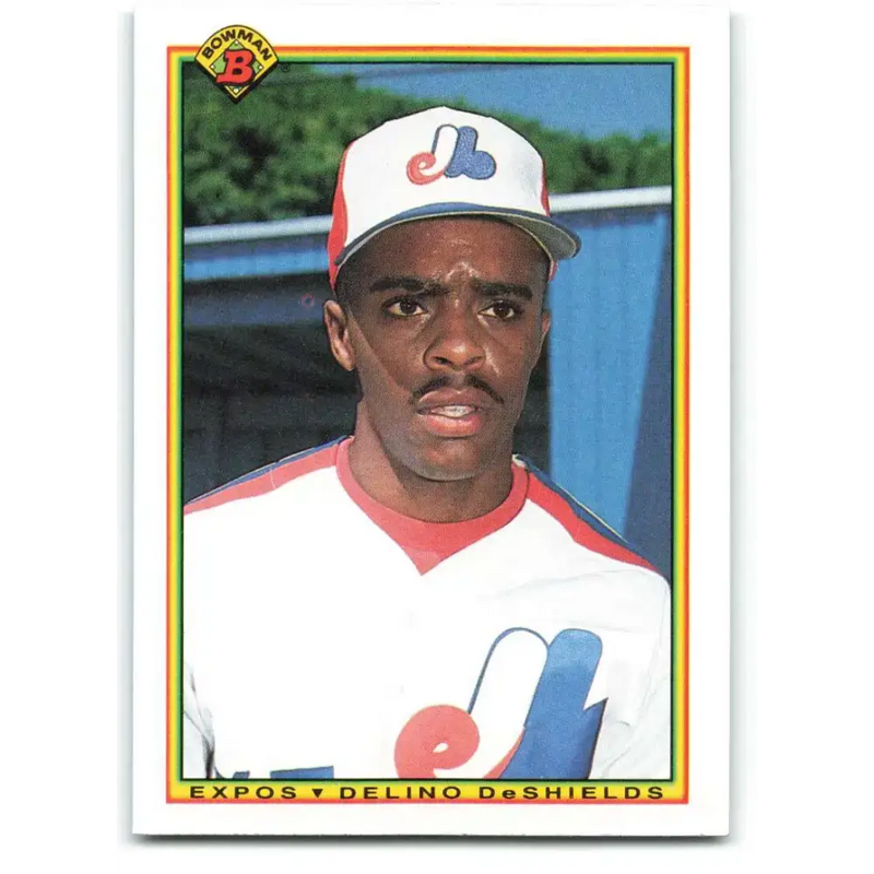 1990 Bowman #119 Delino DeShields NM-MT RC Rookie Montreal Expos Baseball Card - Baseball Card Single