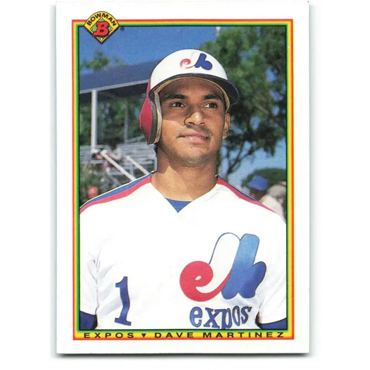 1990 Bowman #121 Dave Martinez NM-MT Montreal Expos Baseball Card - Baseball Card Single
