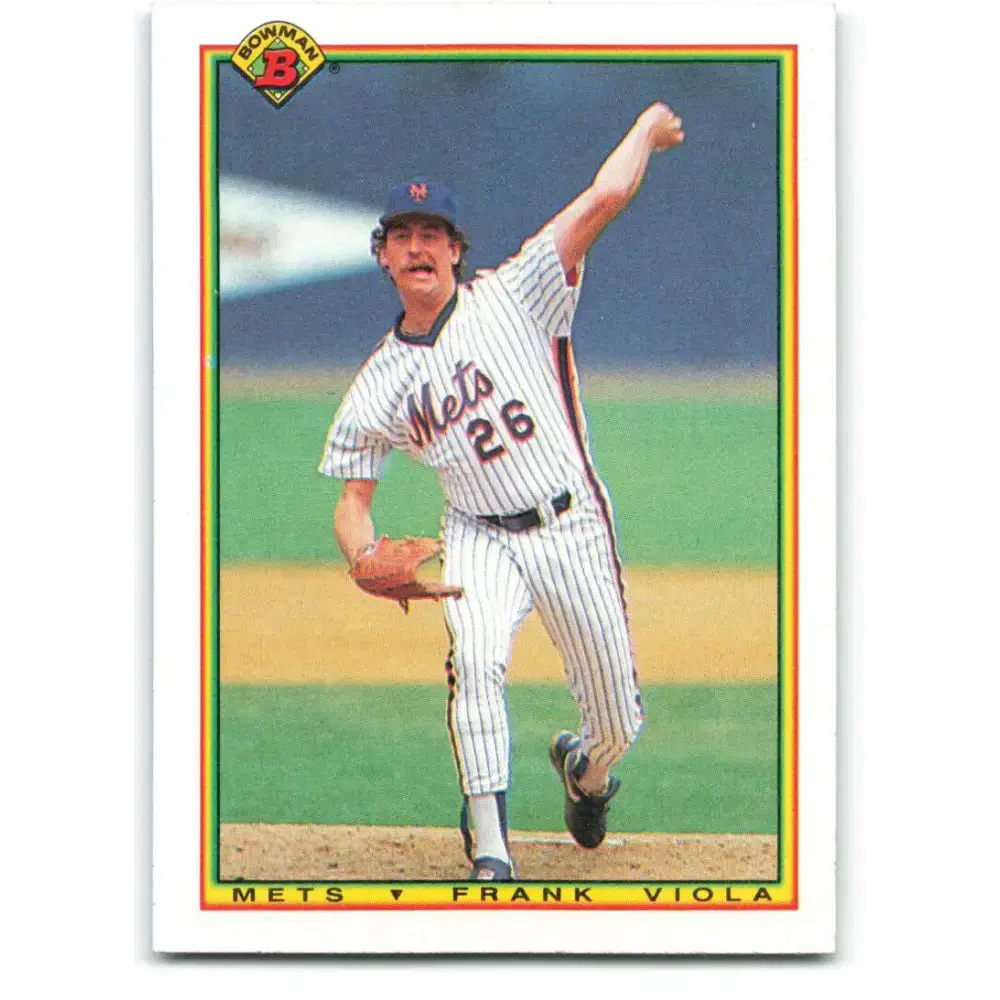 1990 Bowman #122 Frank Viola NM-MT New York Mets Baseball Card - Baseball Card Single