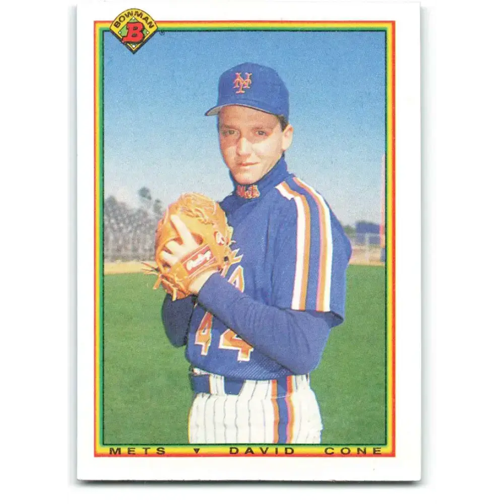 1990 Bowman #125 David Cone NM-MT New York Mets Baseball Card - Baseball Card Single