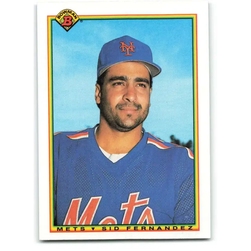 1990 Bowman #131 Sid Fernandez NM-MT New York Mets Baseball Card - Baseball Card Single