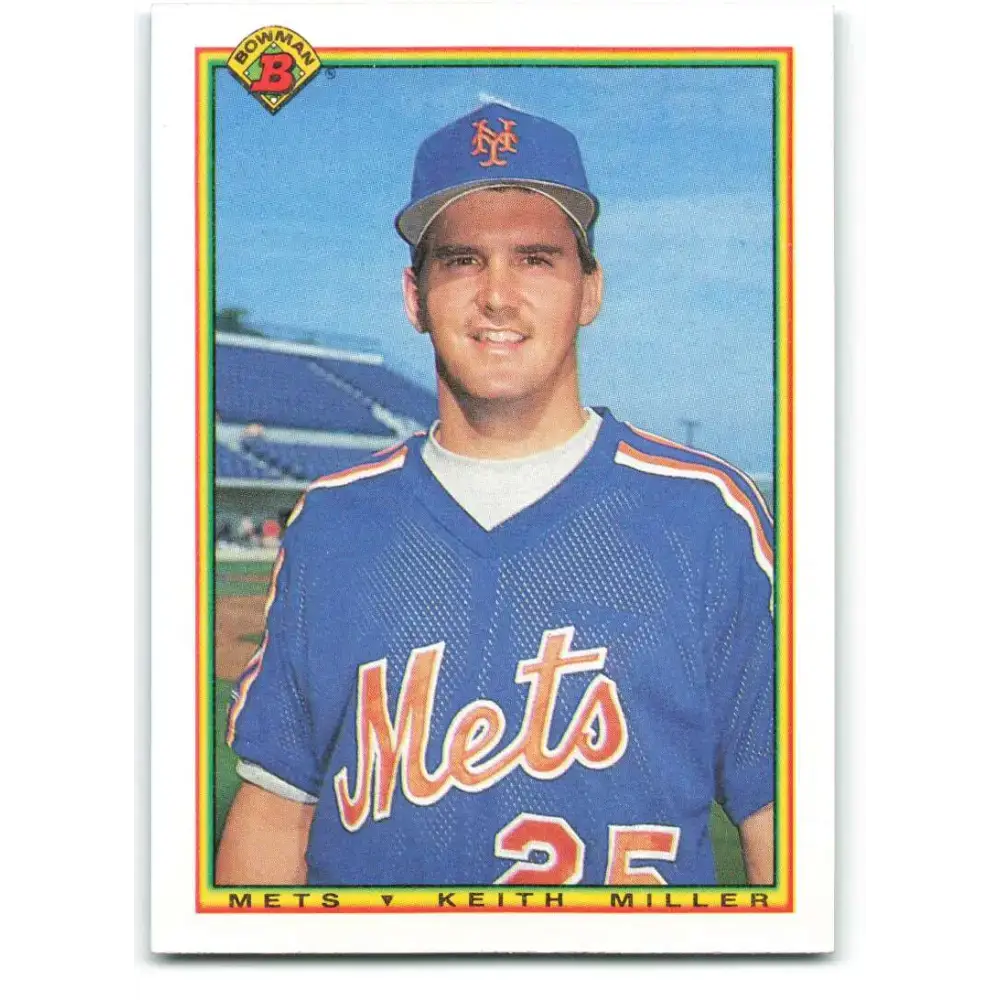 1990 Bowman #136 Keith Miller NM-MT New York Mets Baseball Card