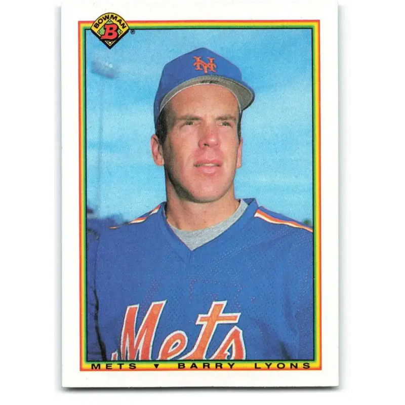1990 Bowman #139 Barry Lyons NM-MT New York Mets Baseball Card - Baseball Card Single