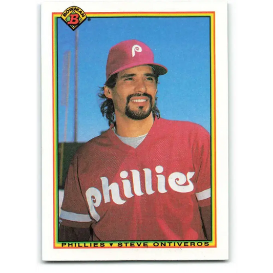 1990 Bowman #145 Steve Ontiveros NM-MT Philadelphia Phillies Baseball Card