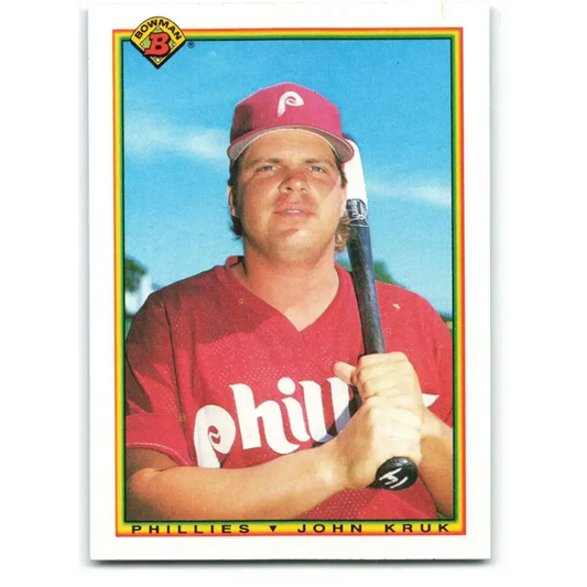 1990 Bowman #154 John Kruk NM-MT Philadelphia Phillies Baseball Card